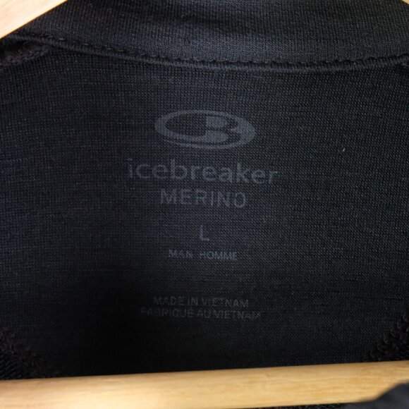 Icebreaker Jacket Mens Large Full Zip Merino Wool Lightweight Outdoors Damaged - Picture 8 of 10